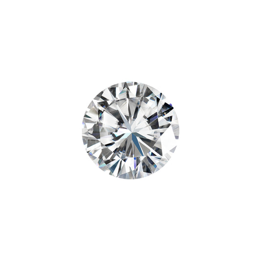 Moissanite 0.60CTW DEW Round Colorless Brilliant Cut Moissanite