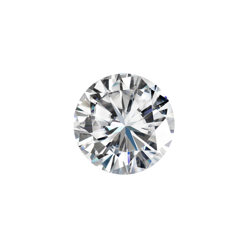 Forever One 0.80CTW DEW Round Colorless Brilliant Cut Moissanite