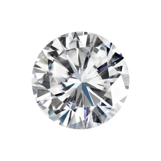 Moissanite 2.70CTW DEW Round Colorless Brilliant Cut Moissanite