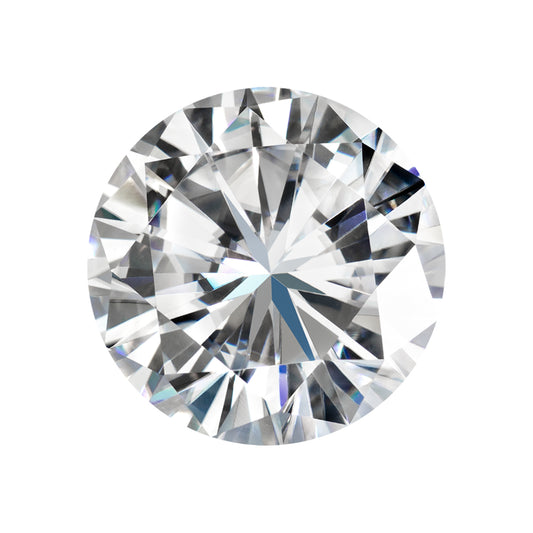 Moissanite 3.60CTW DEW Round Colorless Brilliant Cut Moissanite