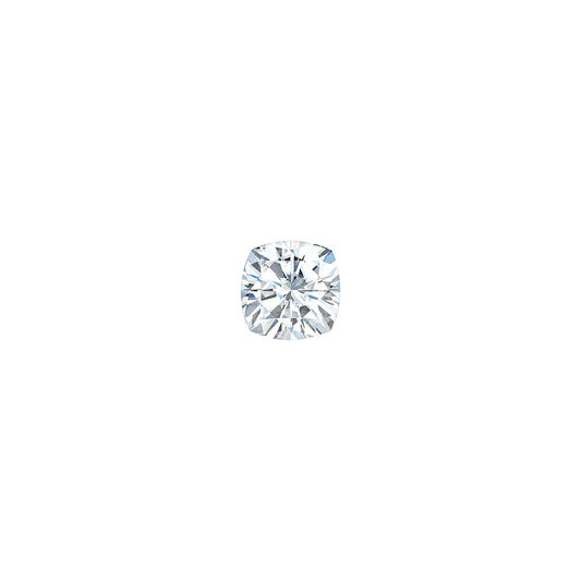 Moissanite 0.08CTW DEW Cushion Colorless Brilliant Cut Moissanite