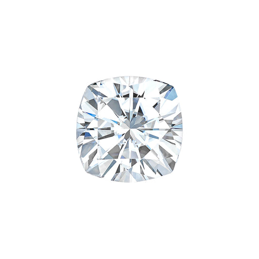 Moissanite 1.10CTW DEW Cushion Colorless Brilliant Cut Moissanite