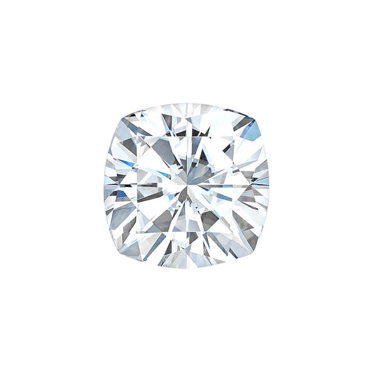 Moissanite 1.30CTW DEW Cushion Near-Colorless Brilliant Cut Moissanite