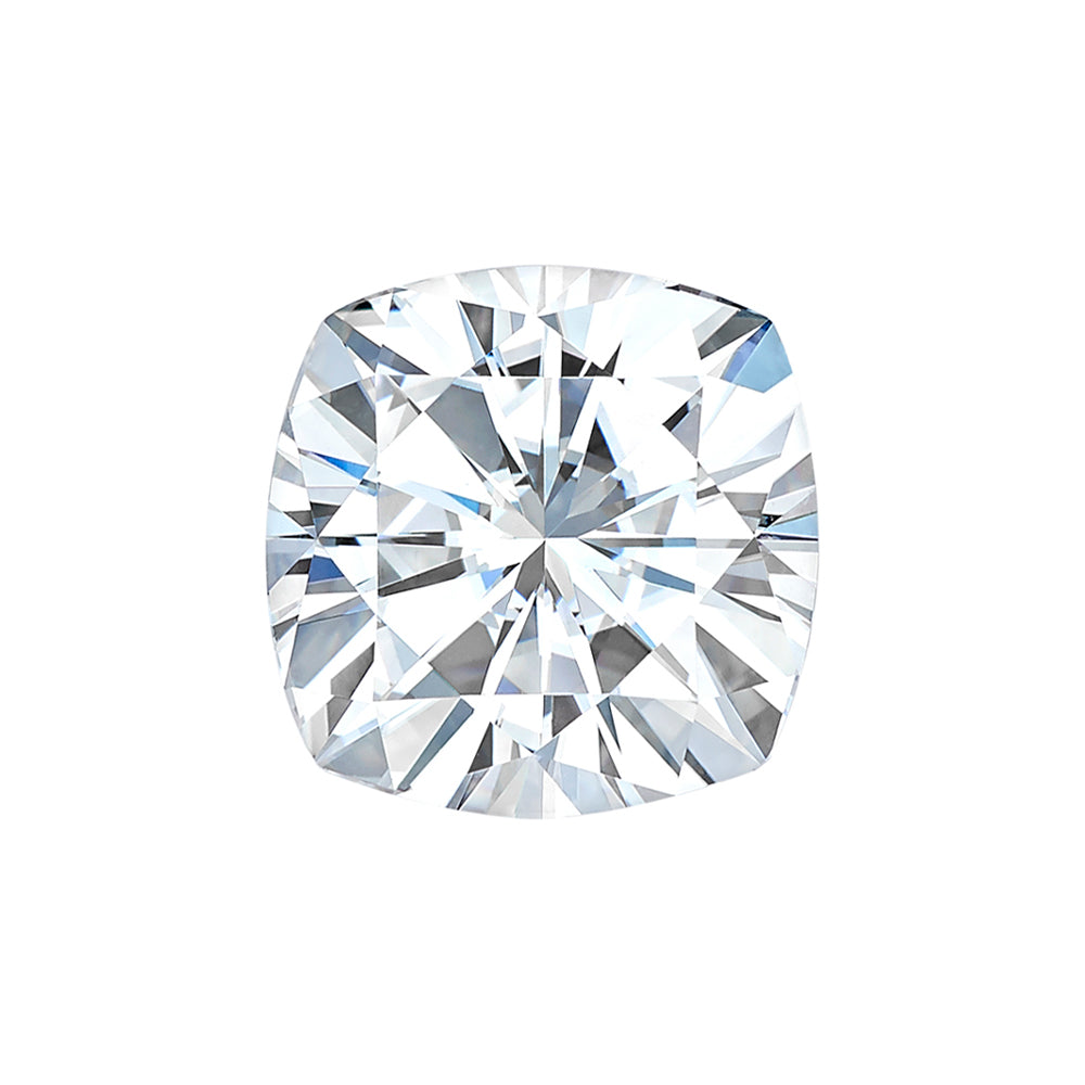 Moissanite 2.00CTW DEW Cushion Colorless Brilliant Cut Moissanite