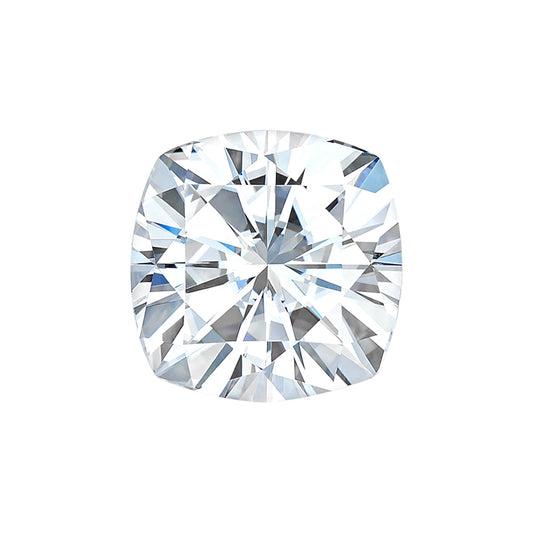 Moissanite 2.00CTW DEW Cushion Colorless Brilliant Cut Moissanite