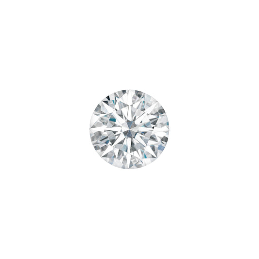 Moissanite 0.35CTW DEW Round Near-Colorless Hearts & Arrows Moissanite