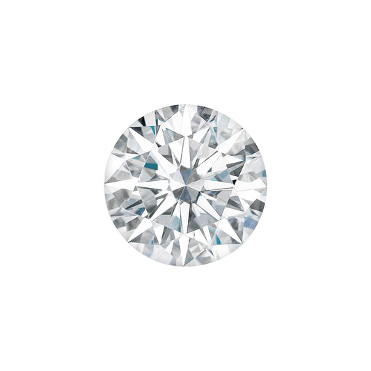 Moissanite 1.04CTW DEW Round Colorless Hearts & Arrows Moissanite