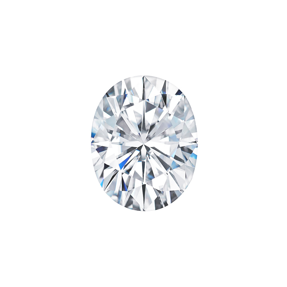 Moissanite 0.90CTW DEW Oval Near-Colorless Brilliant Cut Moissanite