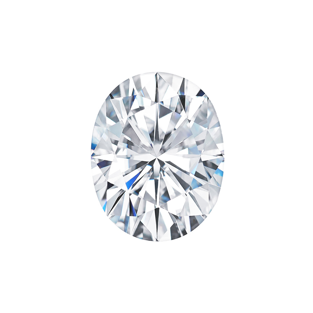 Moissanite 1.50CTW DEW Oval Colorless Brilliant Cut Moissanite