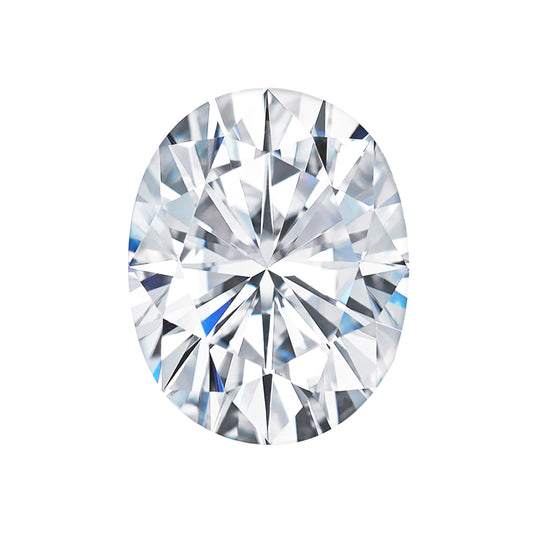 Moissanite 3.00CTW DEW Oval Colorless Brilliant Cut Moissanite