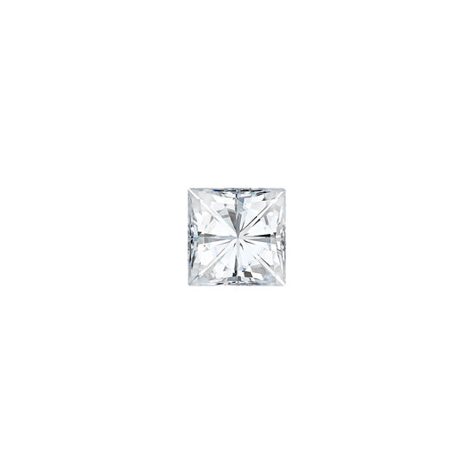 Moissanite 0.18CTW DEW Square Near-Colorless Brilliant Cut Moissanite