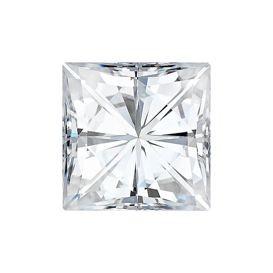 Moissanite 3.10CTW DEW Square Colorless Brilliant Cut Moissanite