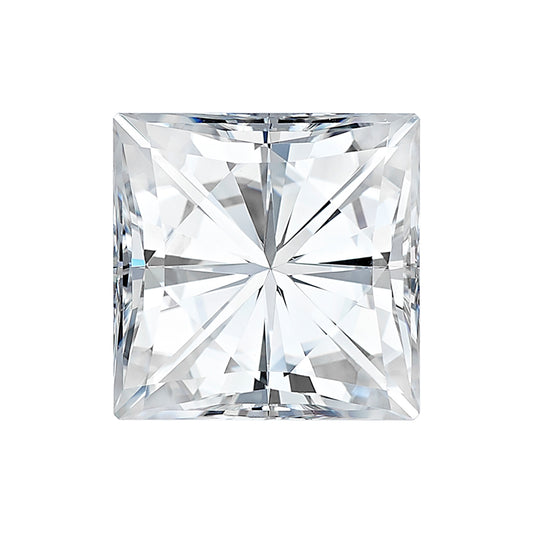 Moissanite 3.60CTW DEW Square Near-Colorless Brilliant Cut Moissanite