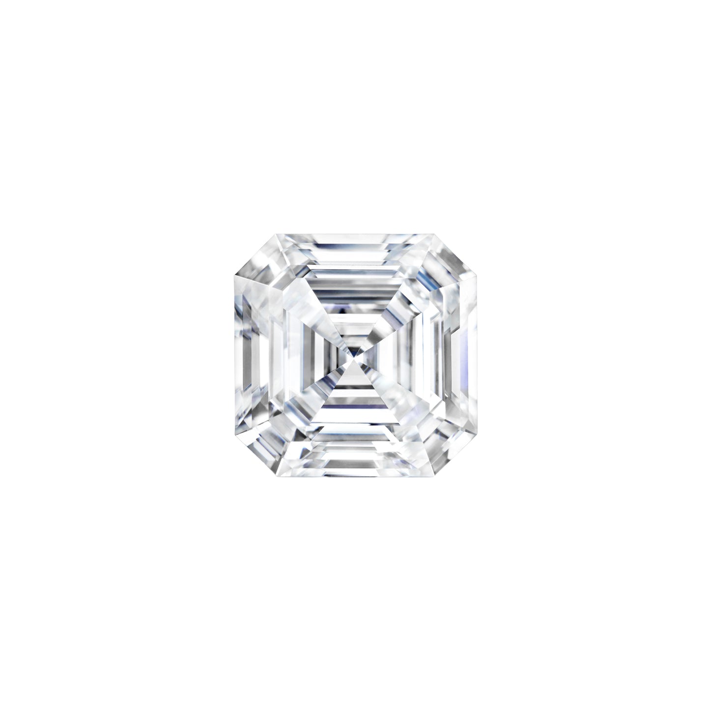 Moissanite 0.60CTW DEW Asscher Colorless Step Cut Moissanite