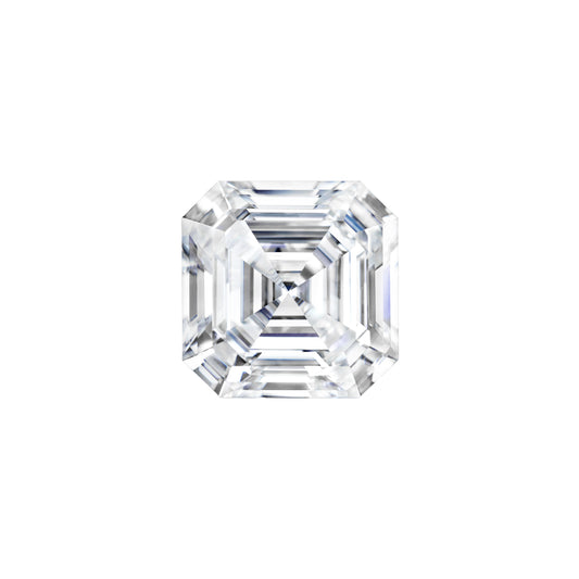 Moissanite 0.77CTW DEW Asscher Colorless Step Cut Moissanite