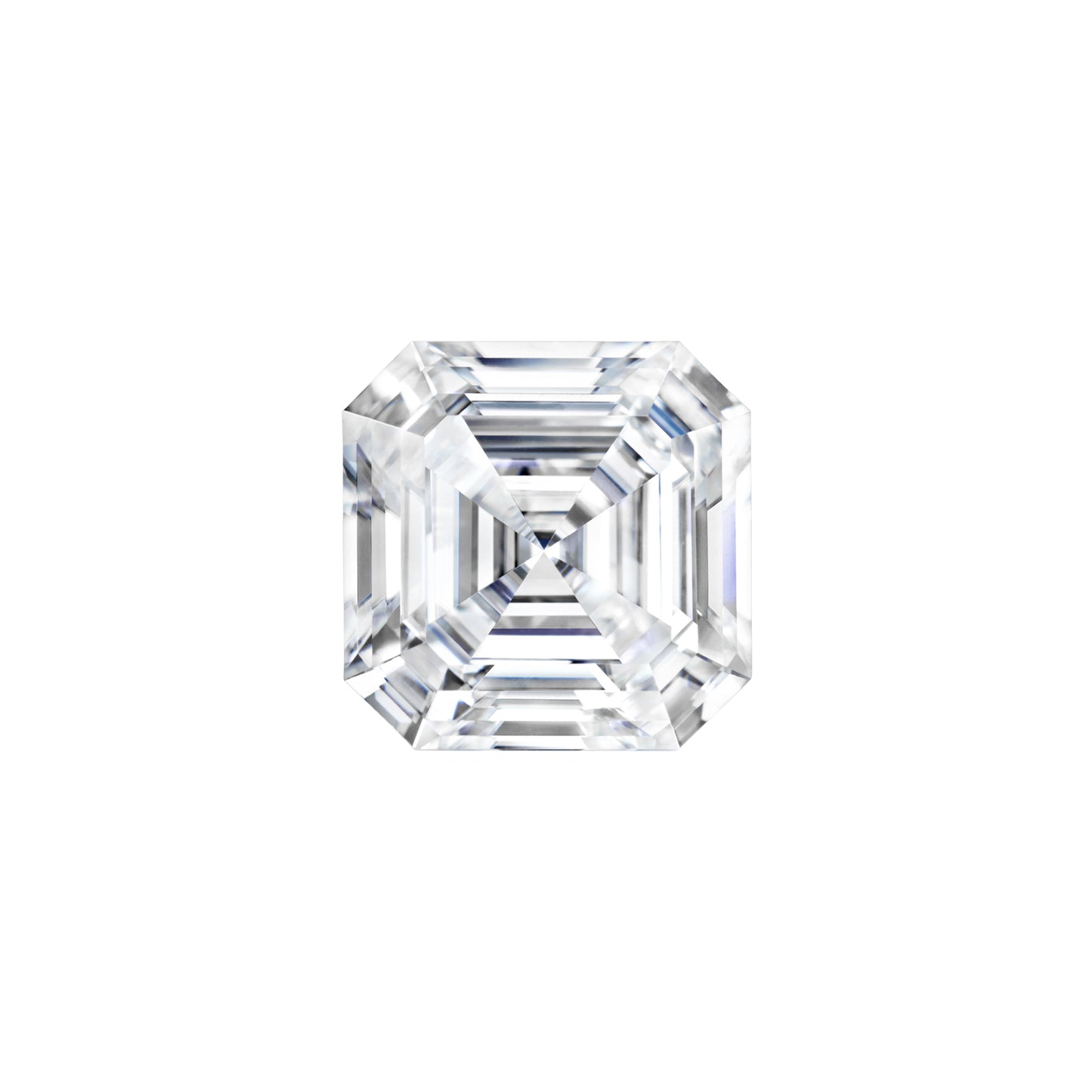 Forever One 0.77CTW DEW Asscher Near-Colorless Step Cut Moissanite
