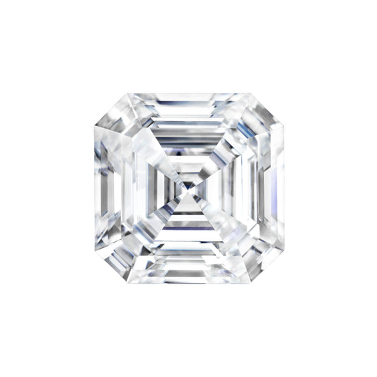 Moissanite 1.80CTW DEW Asscher Colorless Step Cut Moissanite