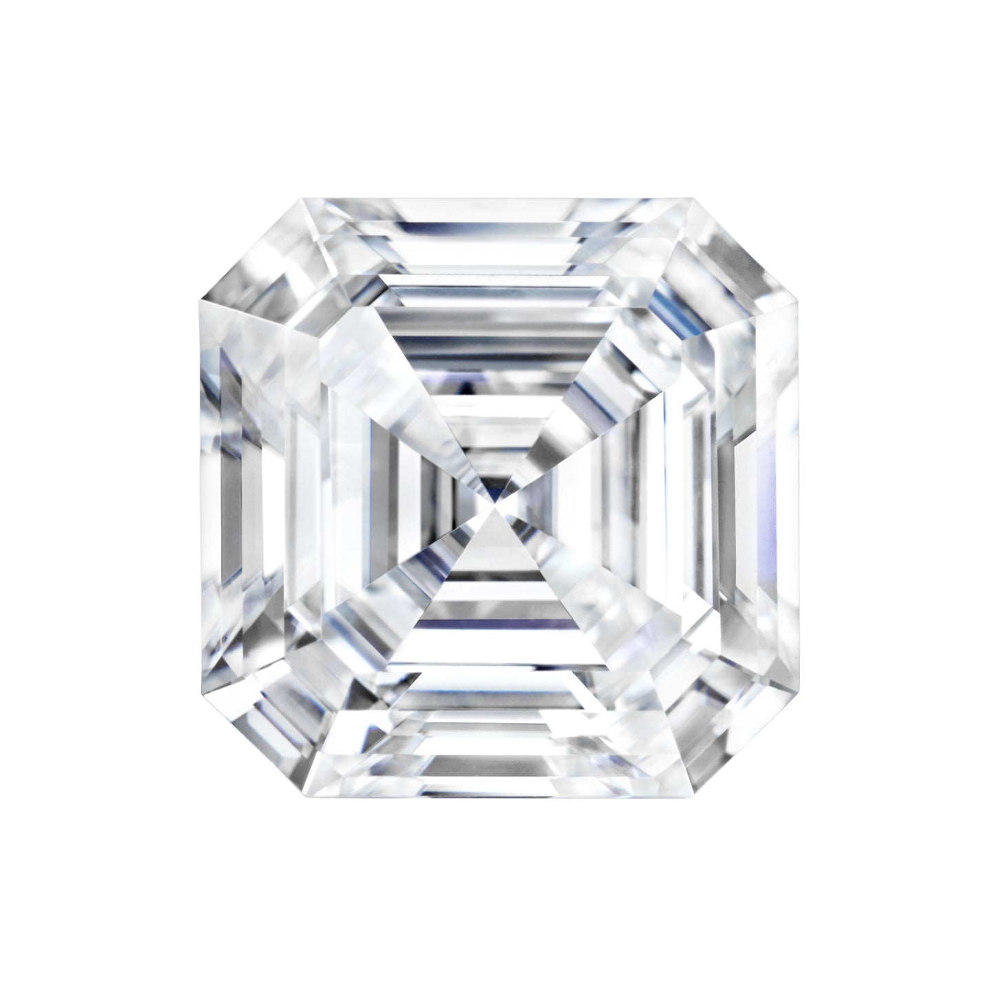 Moissanite 3.14CTW DEW Asscher Near-Colorless Step Cut Moissanite