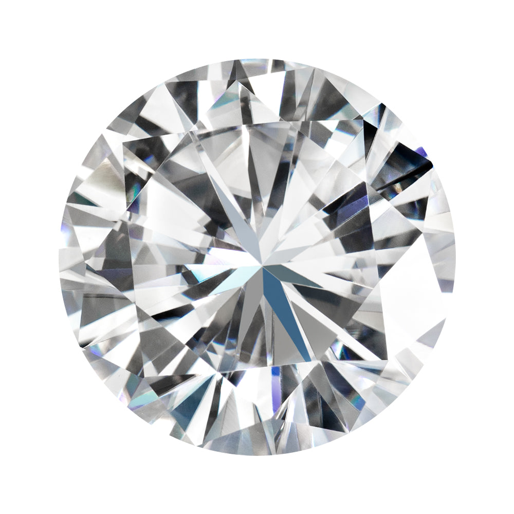 Moissanite 5.37CTW DEW Round Colorless Brilliant Cut Moissanite