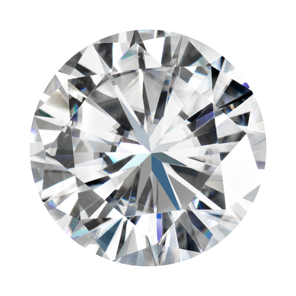 Forever One 12.00CTW DEW Round Colorless Brilliant Cut Moissanite