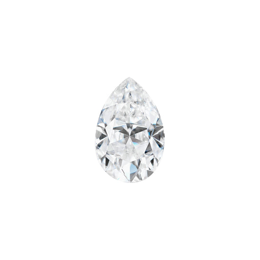 Moissanite 0.43CTW DEW Pear Colorless Brilliant Cut Moissanite