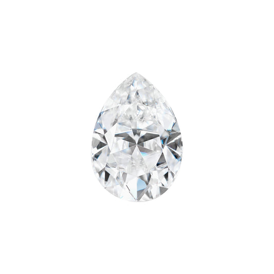 Moissanite 0.77CTW DEW Pear Colorless Brilliant Cut Moissanite