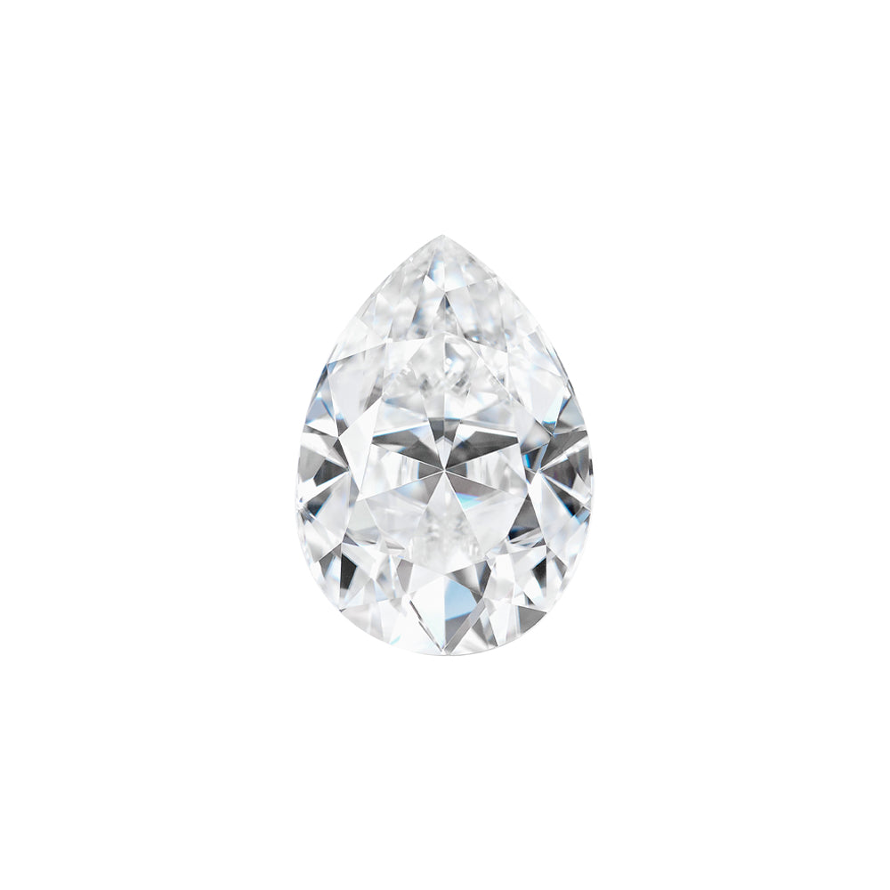 Moissanite 0.77CTW DEW Pear Near-Colorless Brilliant Cut Moissanite