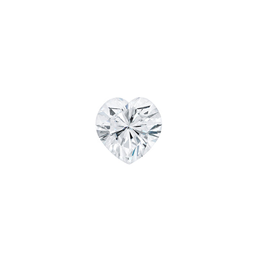 Moissanite 0.23CTW DEW Heart Colorless Brilliant Cut Moissanite