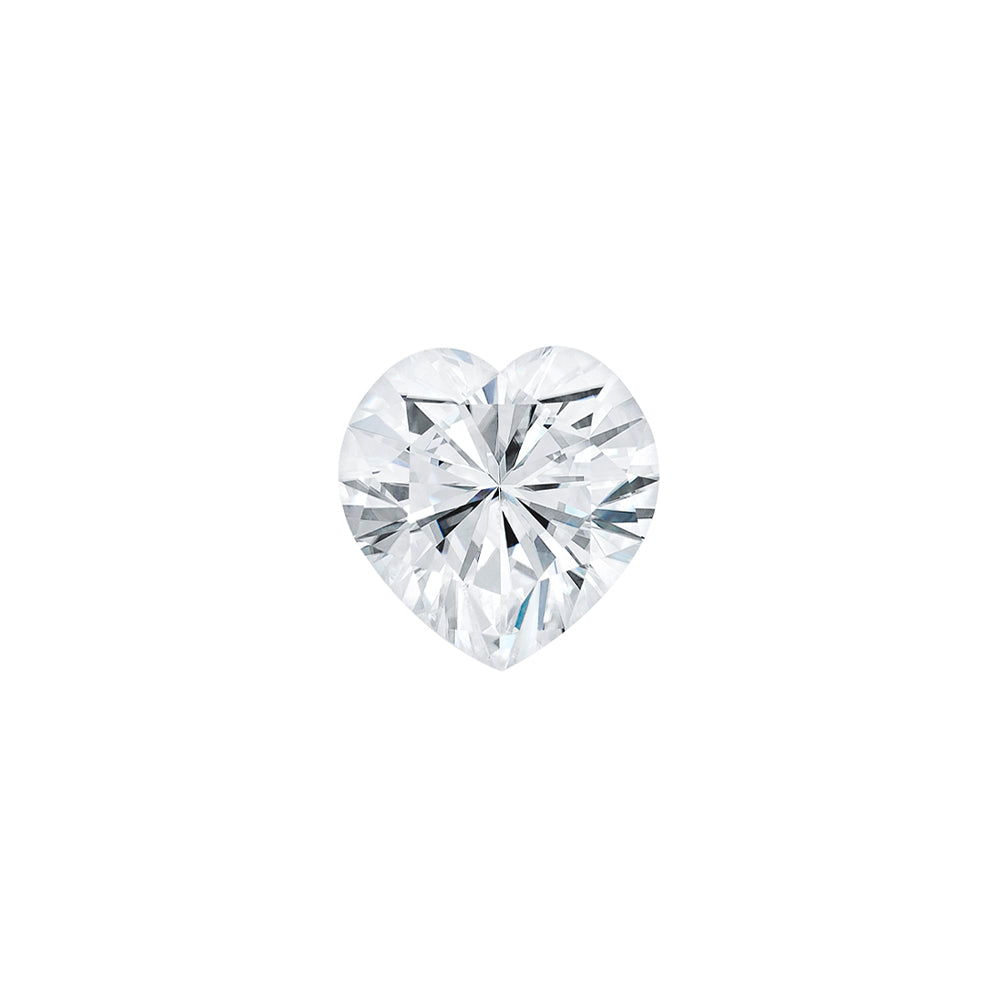 Moissanite 0.60CTW DEW Heart Colorless Brilliant Cut Moissanite