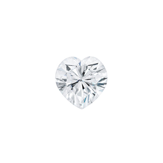 Moissanite 0.60CTW DEW Heart Colorless Brilliant Cut Moissanite