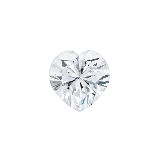 Moissanite 0.80CTW DEW Heart Colorless Brilliant Cut Moissanite