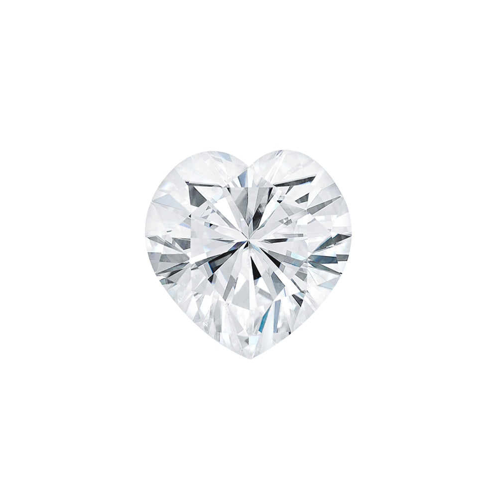 Moissanite 1.00CTW DEW Heart Colorless Brilliant Cut Moissanite