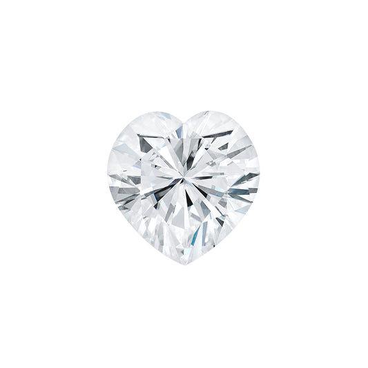 Moissanite 1.00CTW DEW Heart Near-Colorless Brilliant Cut Moissanite