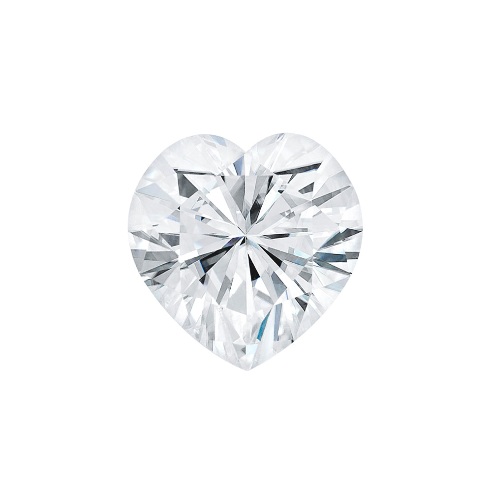 Forever One 1.50CTW DEW Heart Near-Colorless Brilliant Cut Moissanite