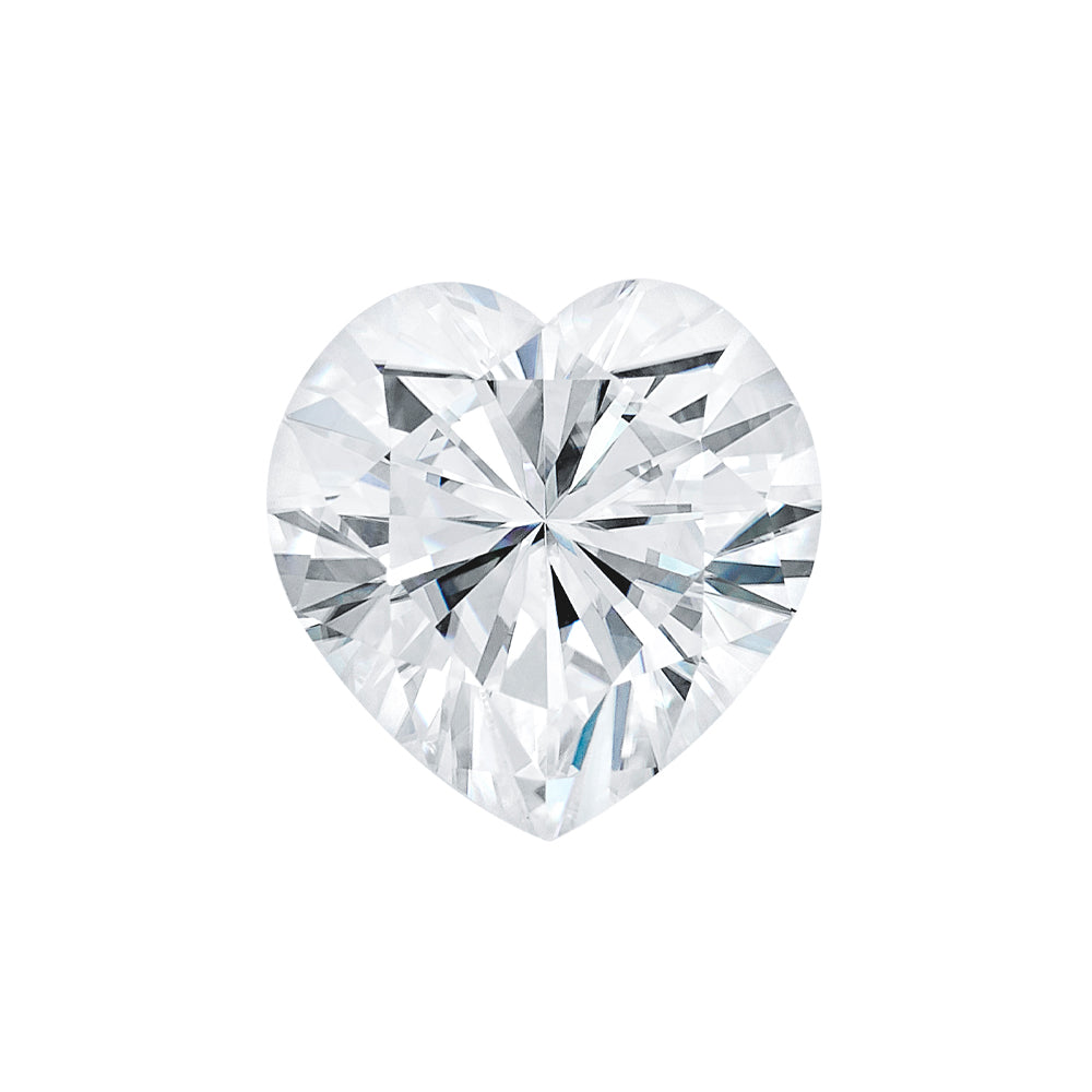 Moissanite 1.80CTW DEW Heart Near-Colorless Brilliant Cut Moissanite