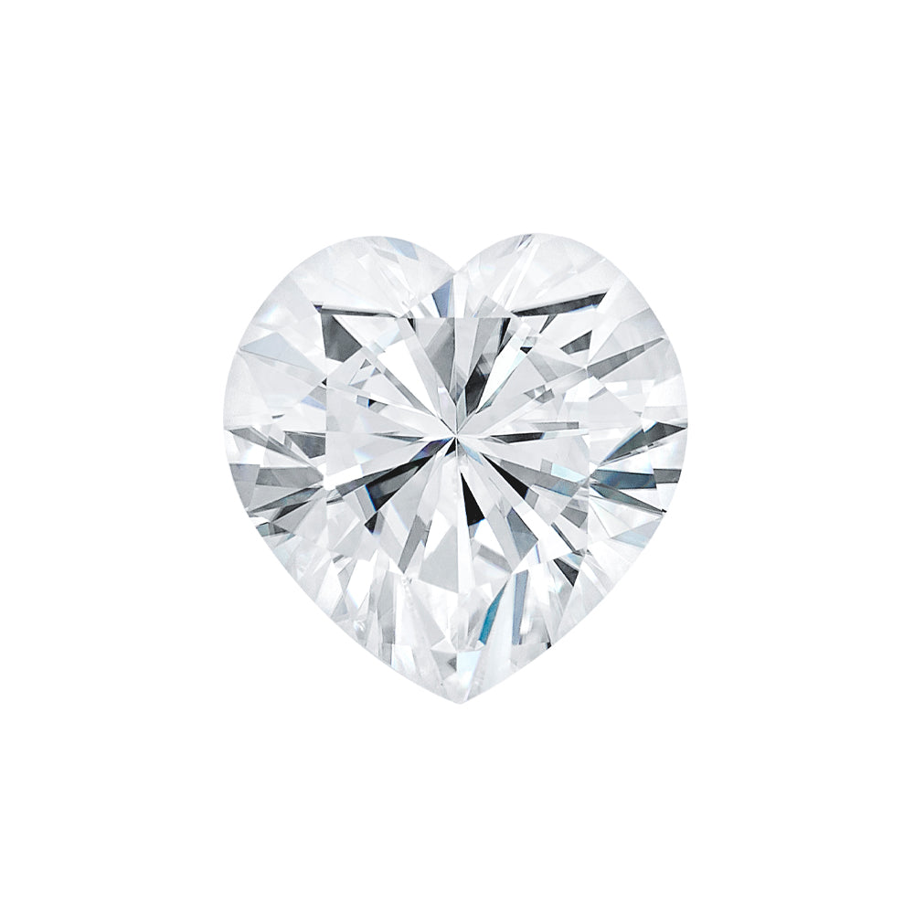 Forever One 1.80CTW DEW Heart Near-Colorless Brilliant Cut Moissanite