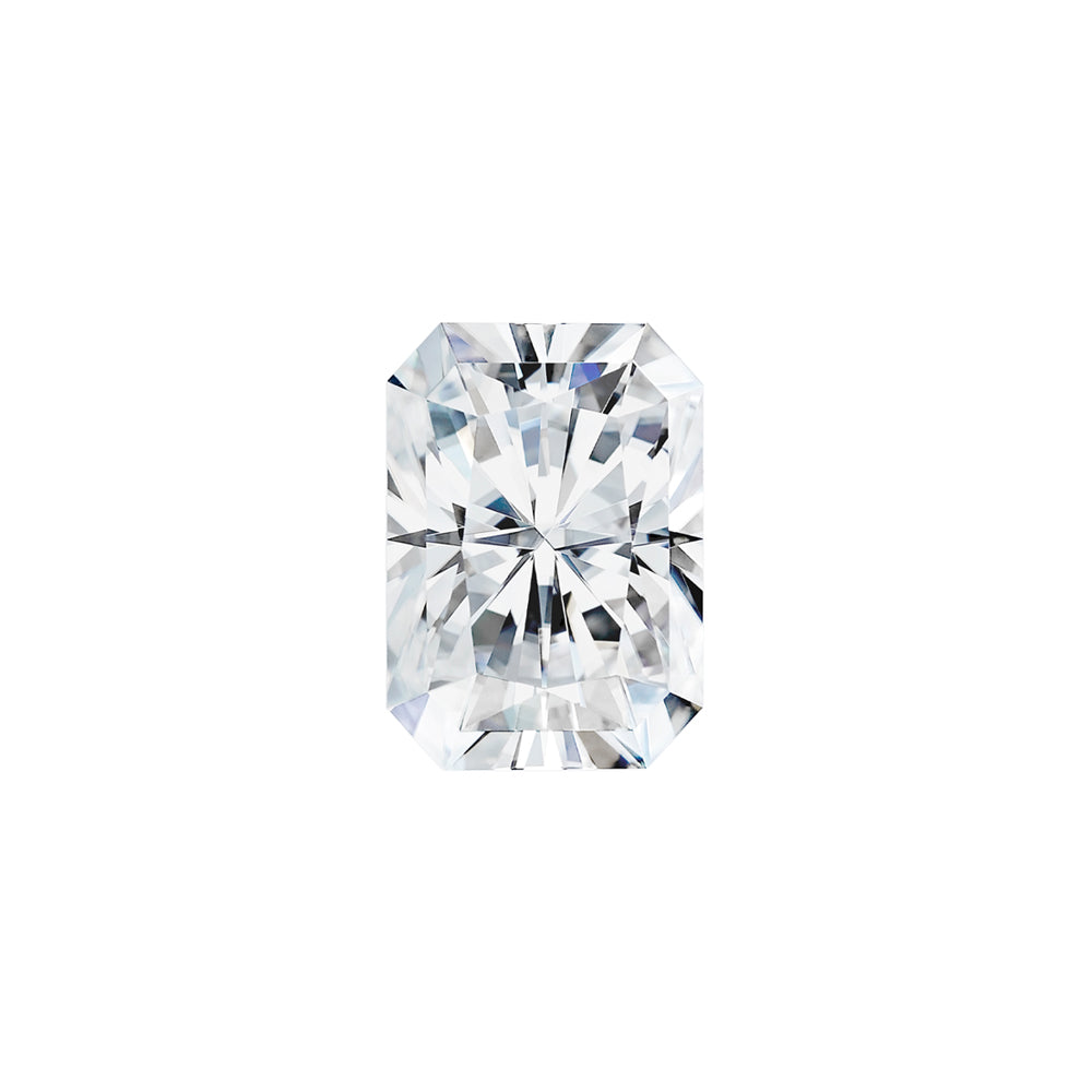 Moissanite 0.70CTW DEW Radiant Colorless Modified Brilliant Cut Moissanite