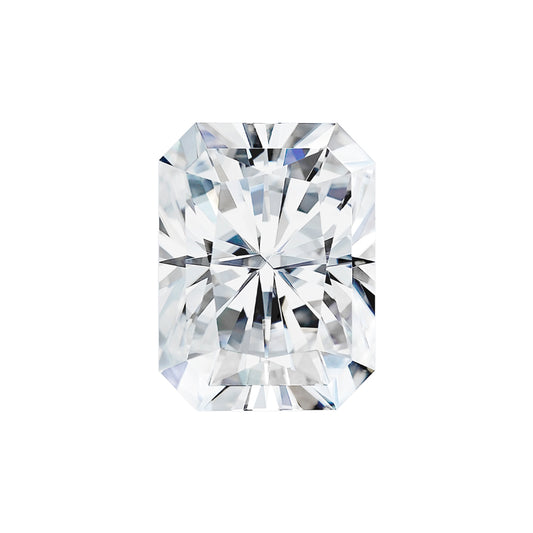 Moissanite 1.80CTW DEW Radiant Colorless Modified Brilliant Cut Moissanite