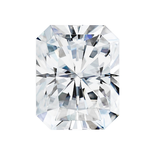 Moissanite 3.90CTW DEW Radiant Near-Colorless Modified Brilliant Cut Moissanite