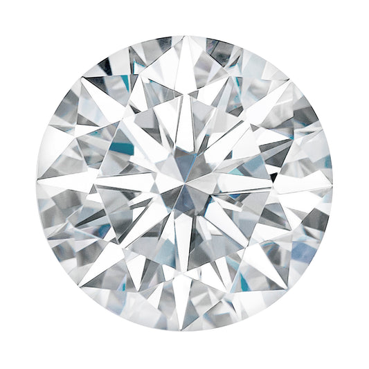 Moissanite 6.32CTW DEW Round Near-Colorless Hearts & Arrows Moissanite