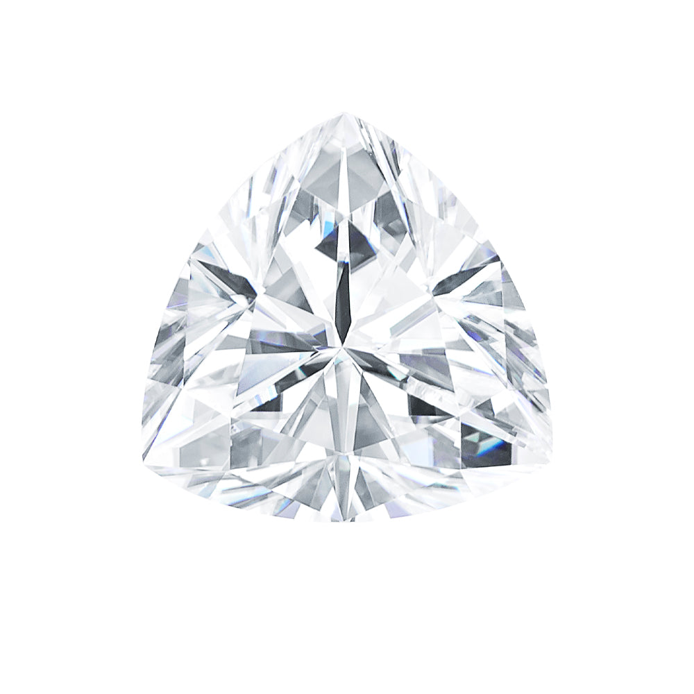 Moissanite 3.24CTW DEW Trillion Colorless Brilliant Cut Moissanite