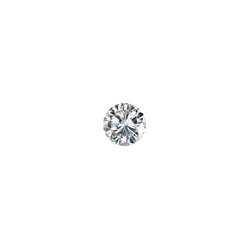 Moissanite 0.025CTW DEW Round Near-Colorless Modified Brilliant Cut Moissanite