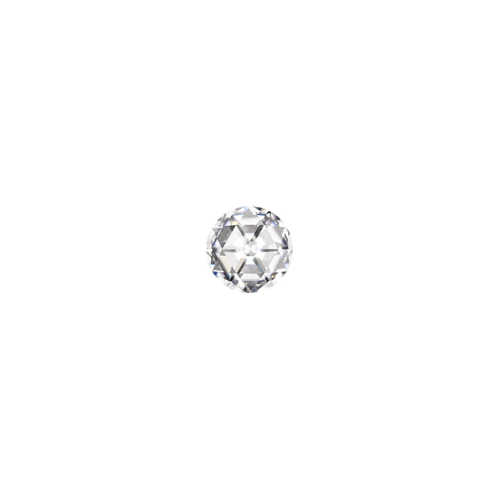 Moissanite 0.05CTW DEW Round Colorless DuetRose Cut Moissanite