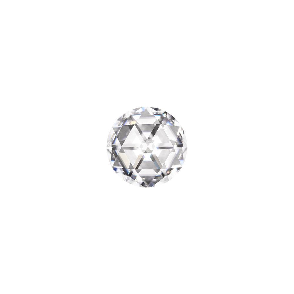 Forever One 0.22CTW DEW Round Near-Colorless DuetRose Cut Moissanite