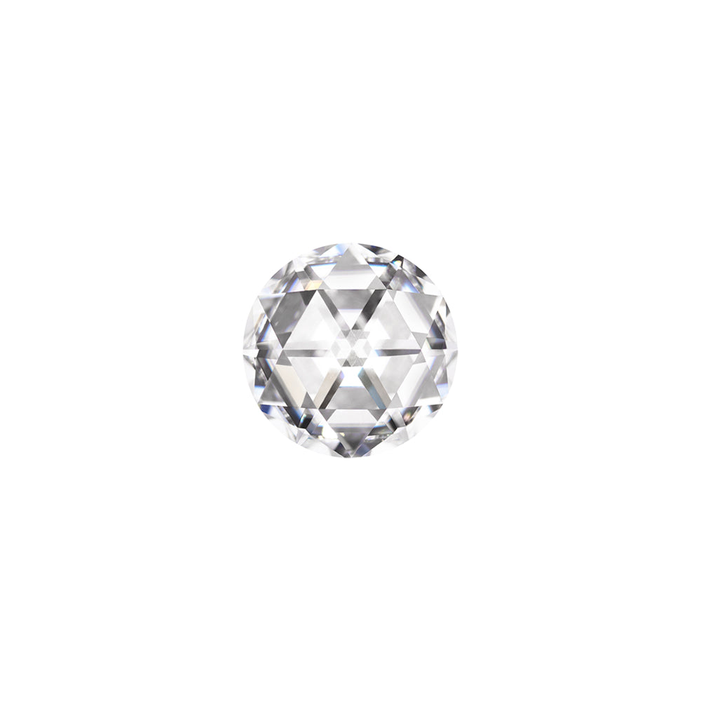 Forever One 0.32CTW DEW Round Colorless DuetRose Cut Moissanite