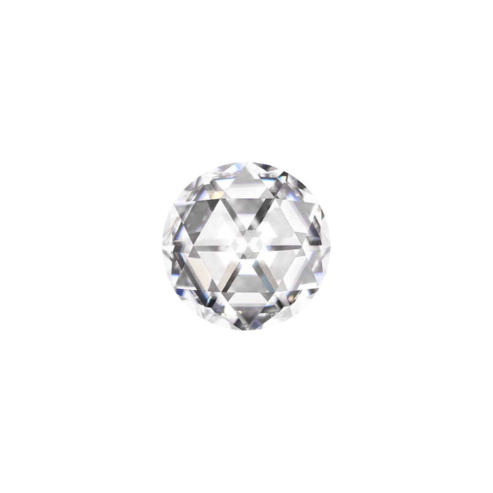 Forever One 0.44CTW DEW Round Colorless DuetRose Cut Moissanite