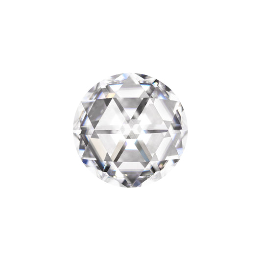 Moissanite 0.96CTW DEW Round Colorless DuetRose Cut Moissanite