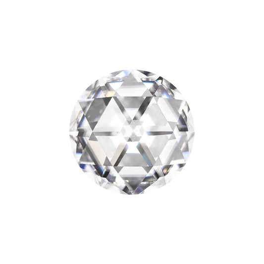 Moissanite 1.20CTW DEW Round Colorless DuetRose Cut Moissanite