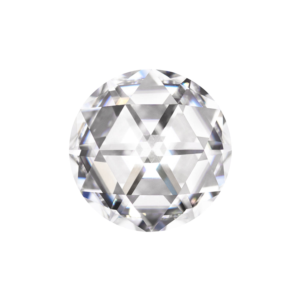 Moissanite 1.80CTW DEW Round Near-Colorless DuetRose Cut Moissanite