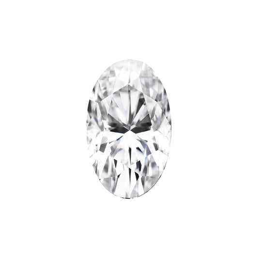 Moissanite 1.20CTW DEW Elongated Oval Near-Colorless Brilliant Cut Moissanite